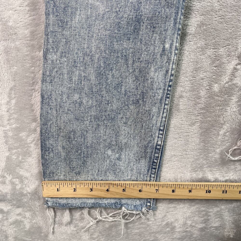 Abercrombie & Fitch Ultra High‎ Rise Mom Jeans Size 29 Paperbag Fit Light Wash - Picture 9 of 13